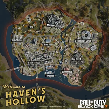 Haven's Hollow Resurgence Map - Train Station, Mansion, Research Center POIs
