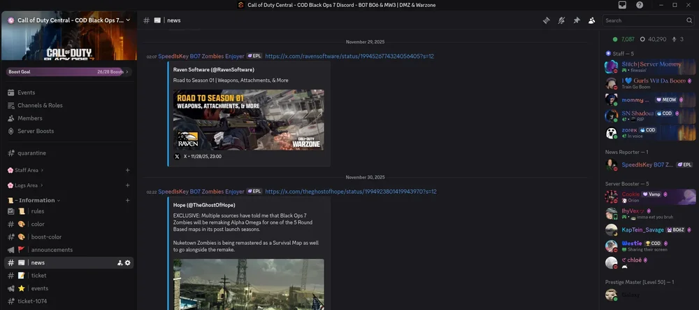 COD Central Daily BO7 News and Leaks Channel