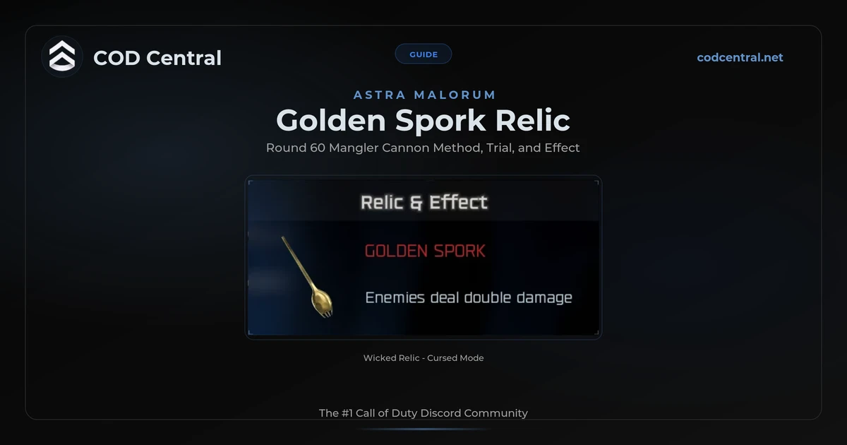 BO7 Golden Spork Relic Guide: Astra Malorum (2026)