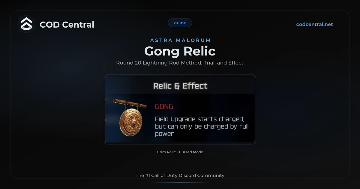 BO7 Gong Relic Guide: Astra Malorum (2026)