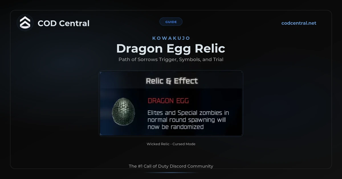 BO7 Dragon Egg Relic Guide: Kowakujo (2026)