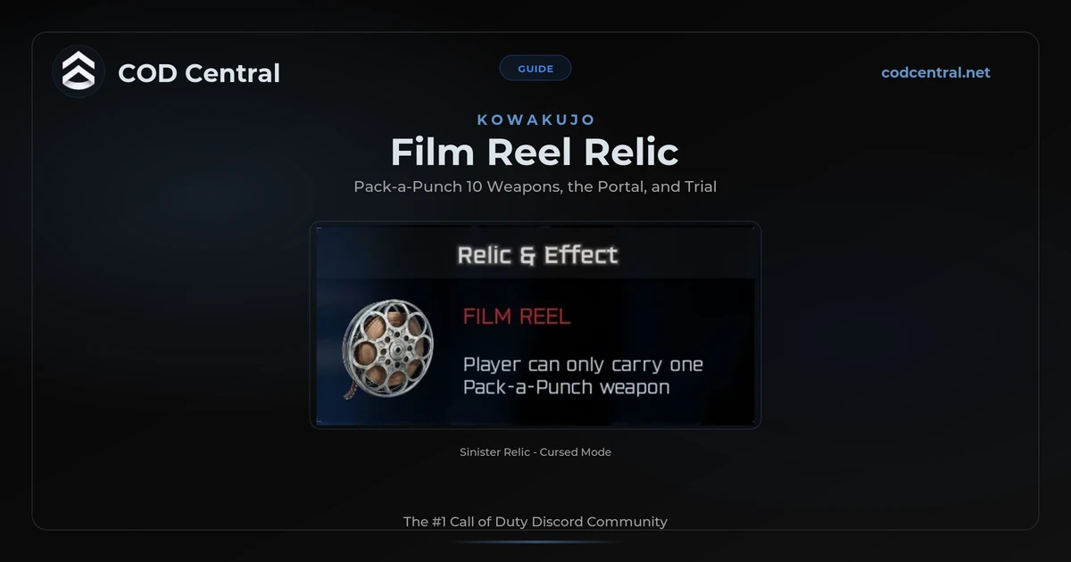 BO7 Film Reel Relic Guide: Kowakujo (2026)