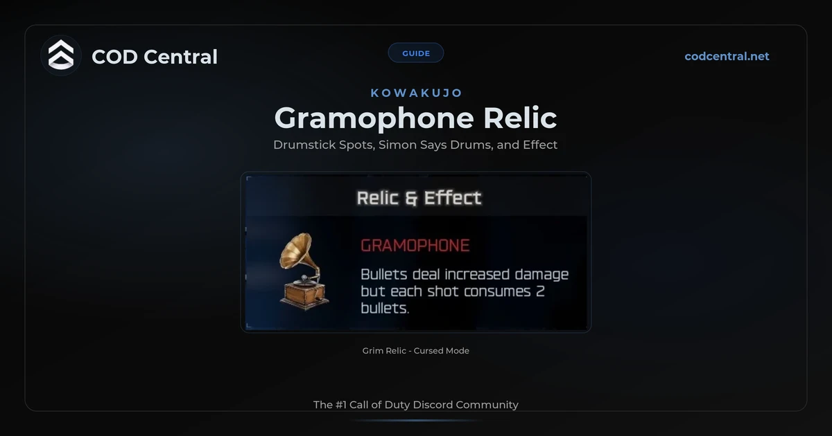 BO7 Gramophone Relic Guide: Kowakujo (2026)