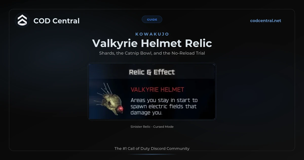 BO7 Valkyrie Helmet Relic Guide: Kowakujo (2026)