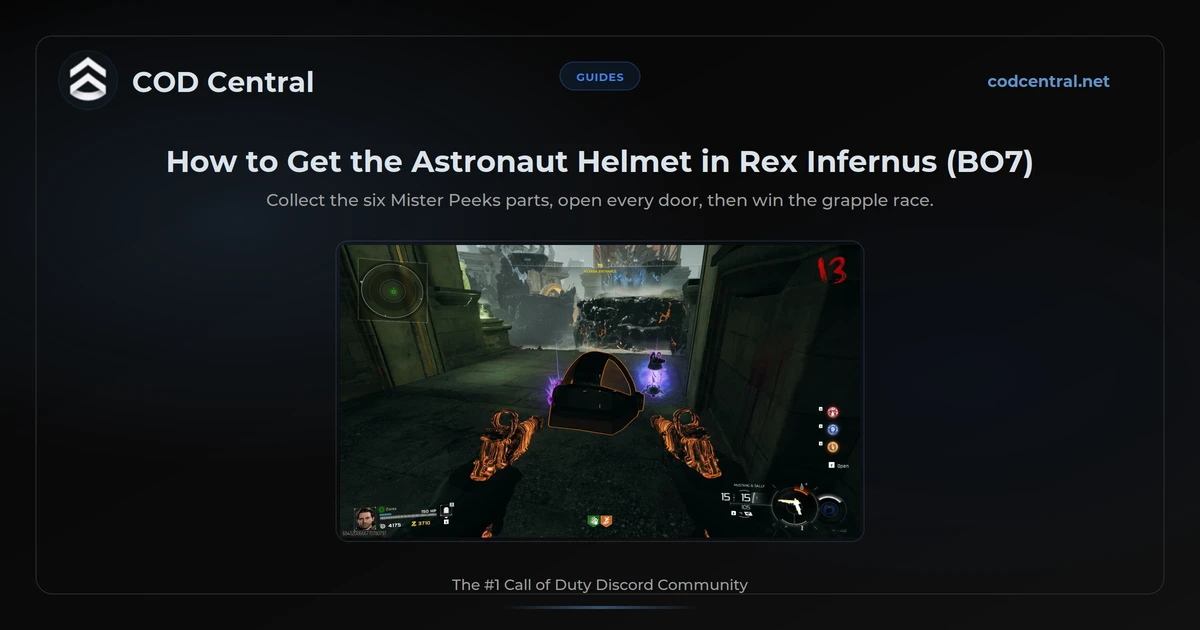 How to Get the Astronaut Helmet in Rex Infernus (BO7)