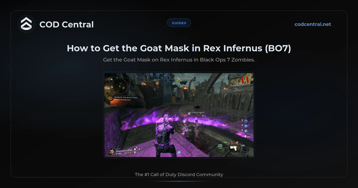 How to Get the Goat Mask in Rex Infernus (BO7)