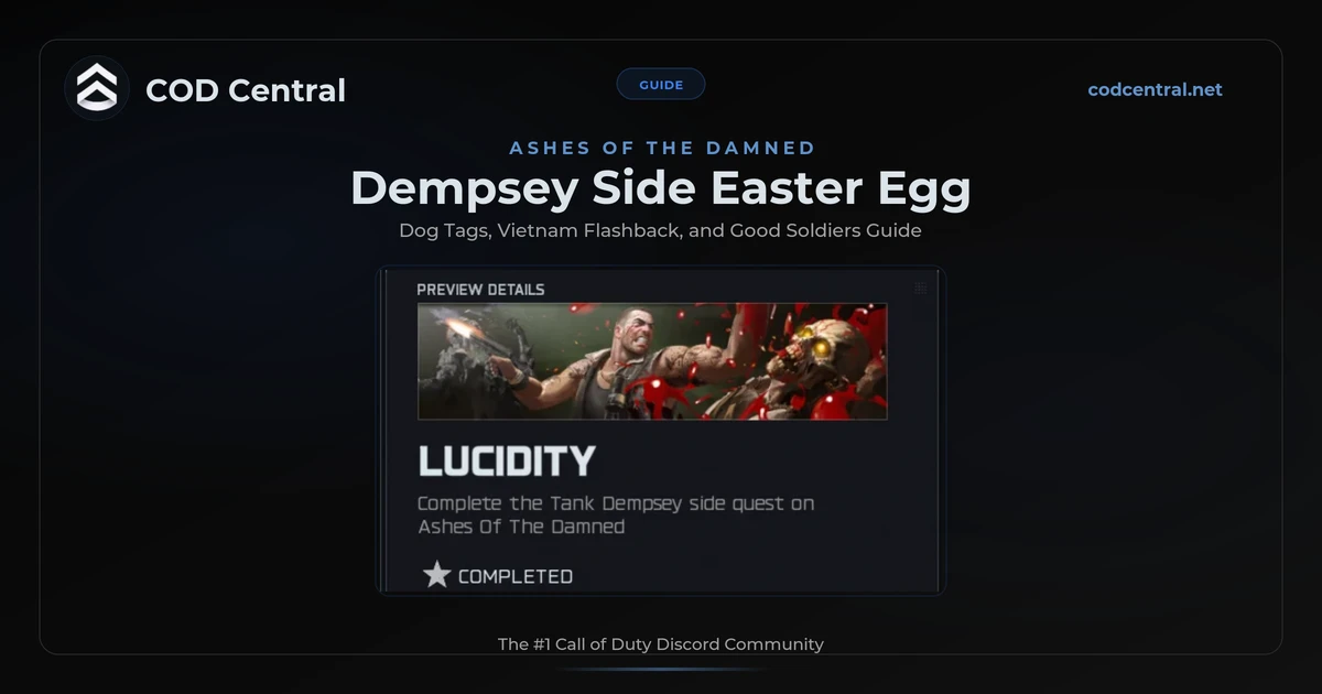 BO7 Dempsey Side Easter Egg Guide: Good Soldiers (2026)