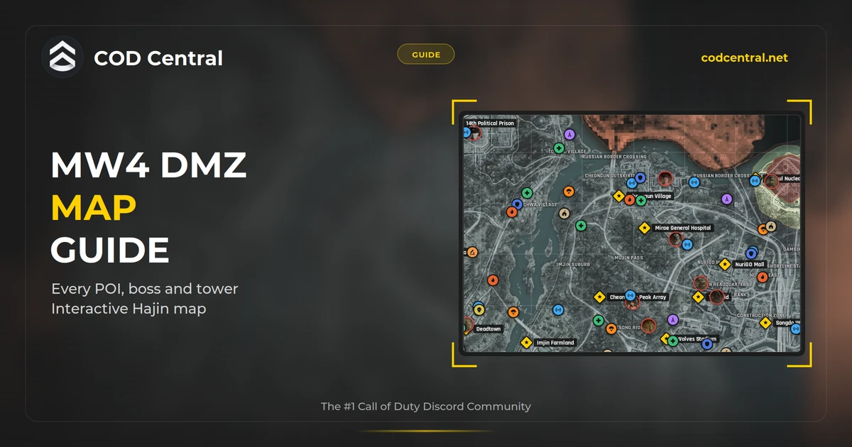 MW4 DMZ Map: Interactive Hajin Map With Every POI