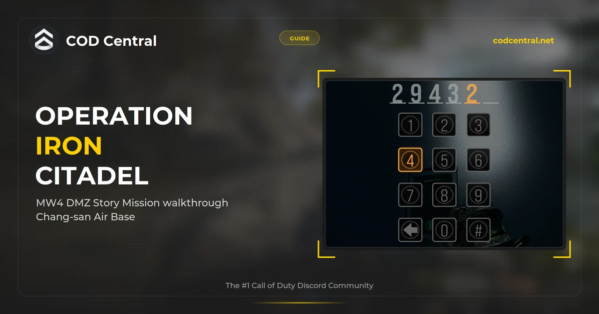 MW4 DMZ Operation Iron Citadel Walkthrough