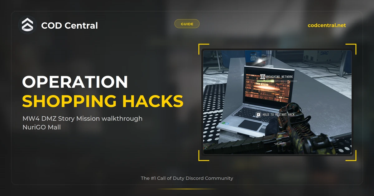 MW4 DMZ Operation Shopping Hacks Walkthrough
