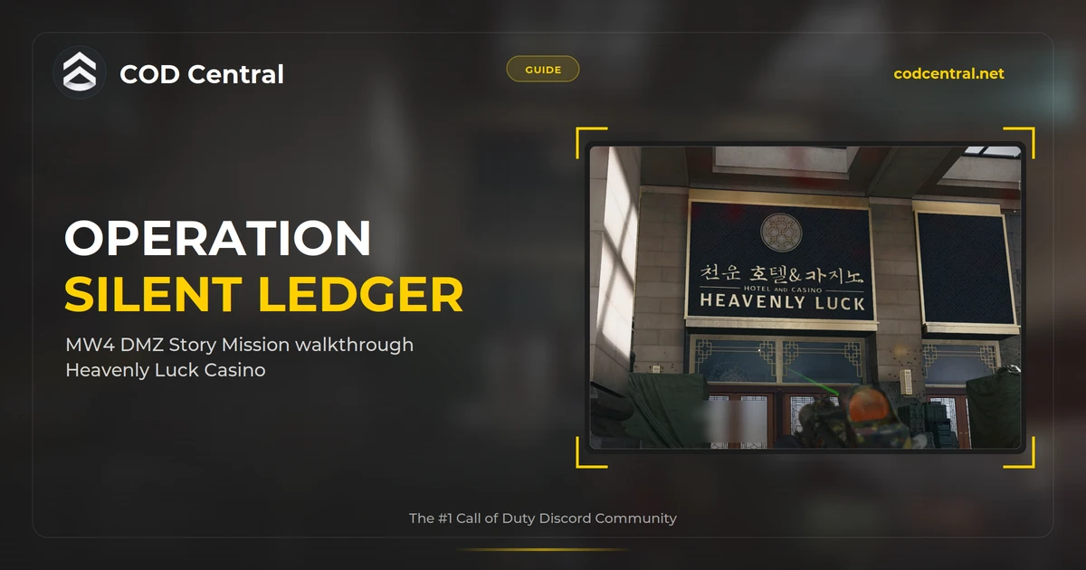 MW4 DMZ Operation Silent Ledger Walkthrough
