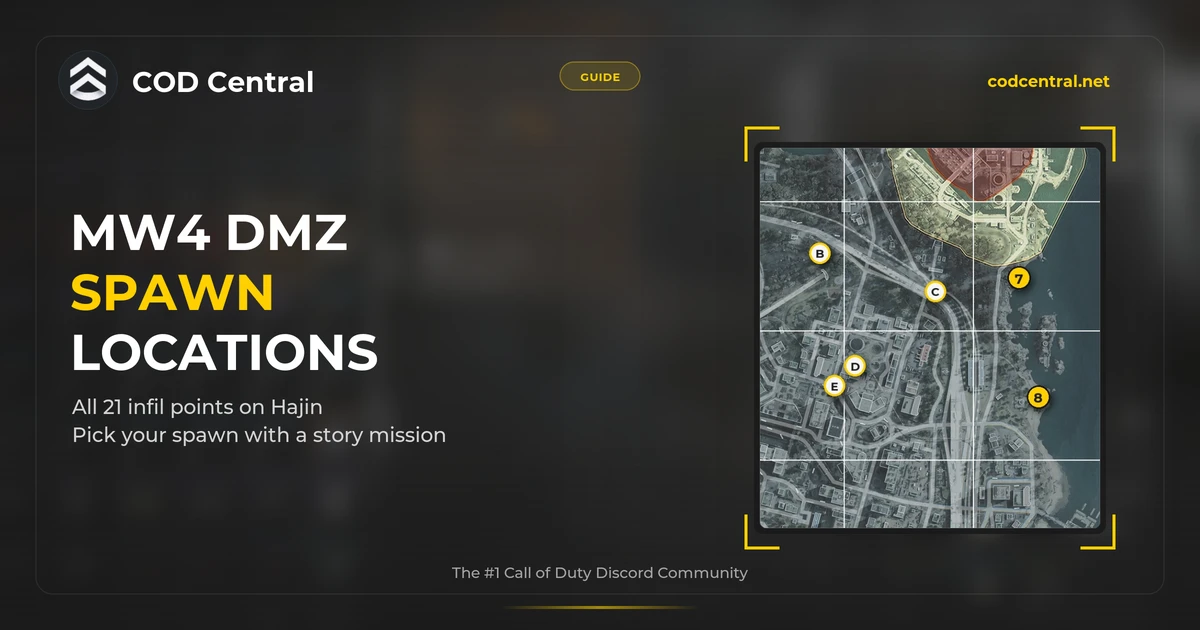 MW4 DMZ Spawn Locations: All 21 Infil Points on Hajin