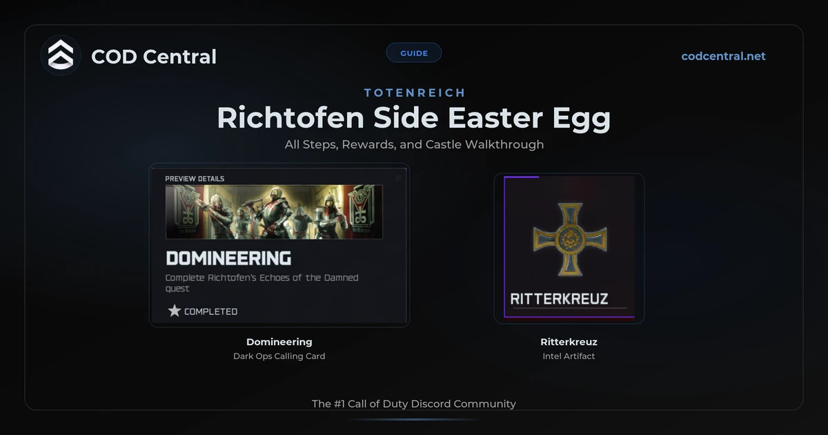 BO7 Totenreich Richtofen Side Easter Egg Guide (2026)