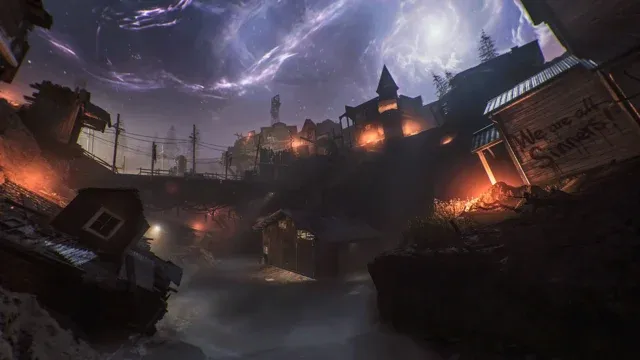 Ashes of the Damned map in BO7 Cursed Mode Zombies