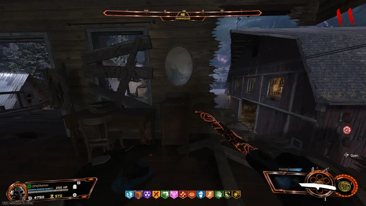 Blood Vials phone spawn location in the Farmhouse on Ashes of the Damned in BO7