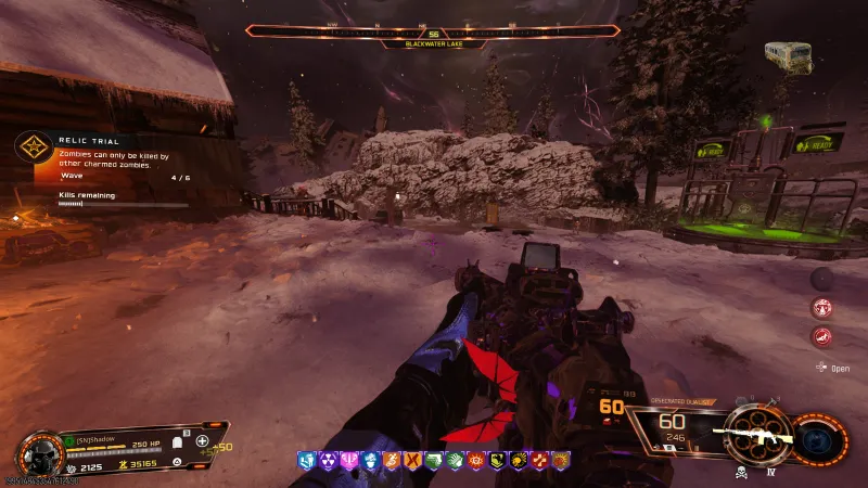 Brain Rot gas cloud during the Bus relic trial in BO7 Ashes of the Damned, infecting zombies to kill each other