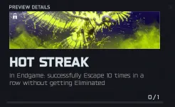 BO7 Hot Streak calling card showing a flaming phoenix skeleton
