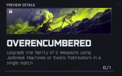 BO7 Overencumbered calling card showing skeletons dragging loot