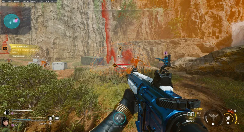 D.A.W.G. enemy with orange dome shield active in BO7 Endgame Link Forger Glitch