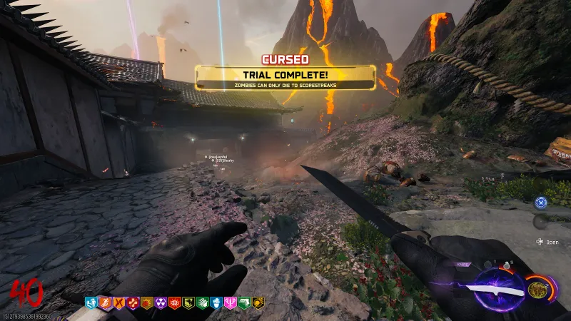 Film Reel relic trial complete on Kowakujo with the rule that zombies can only die to scorestreaks in BO7 Zombies