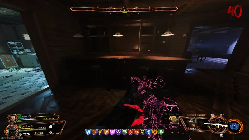 The Blackwater Lake cabin bar marked CABIN on the compass where you place the Focusing Stone wine bottles in BO7 Cursed mode
