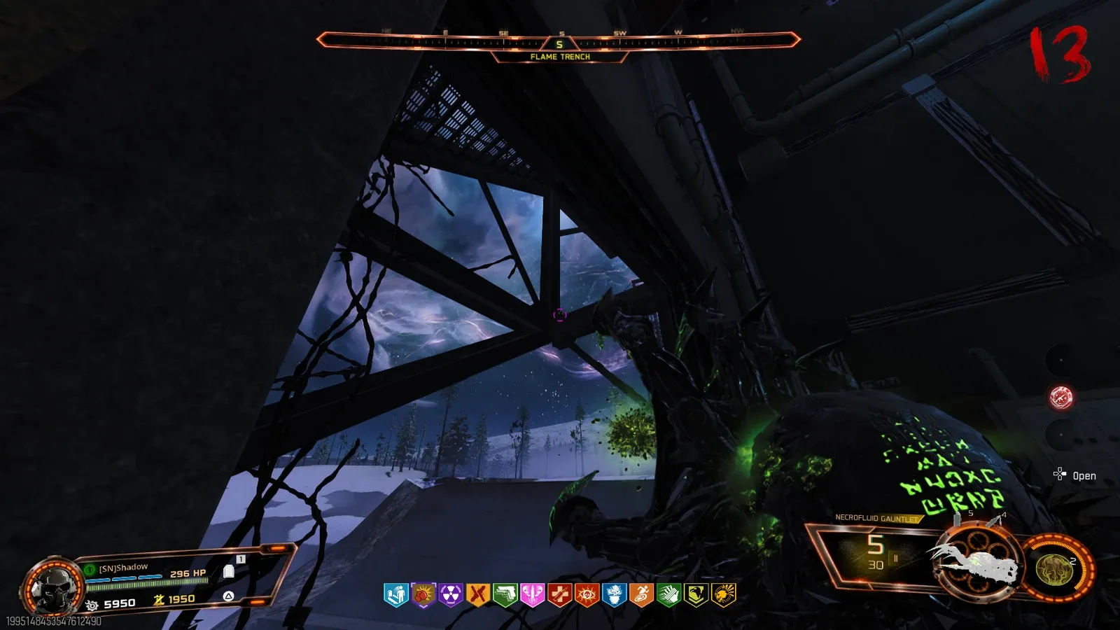 Green skull at Flame Trench used to spawn the Zursa bear on Ashes of the Damned in BO7