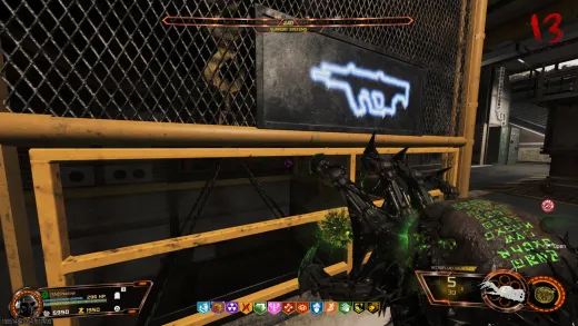 Green skull at Support Systems used to spawn the Zursa bear on Ashes of the Damned in BO7