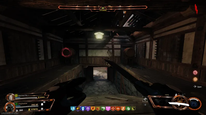 The two taiko drums by the kitchen stairs on Kowakujo used for the Gramophone relic Simon Says puzzle in BO7 Zombies