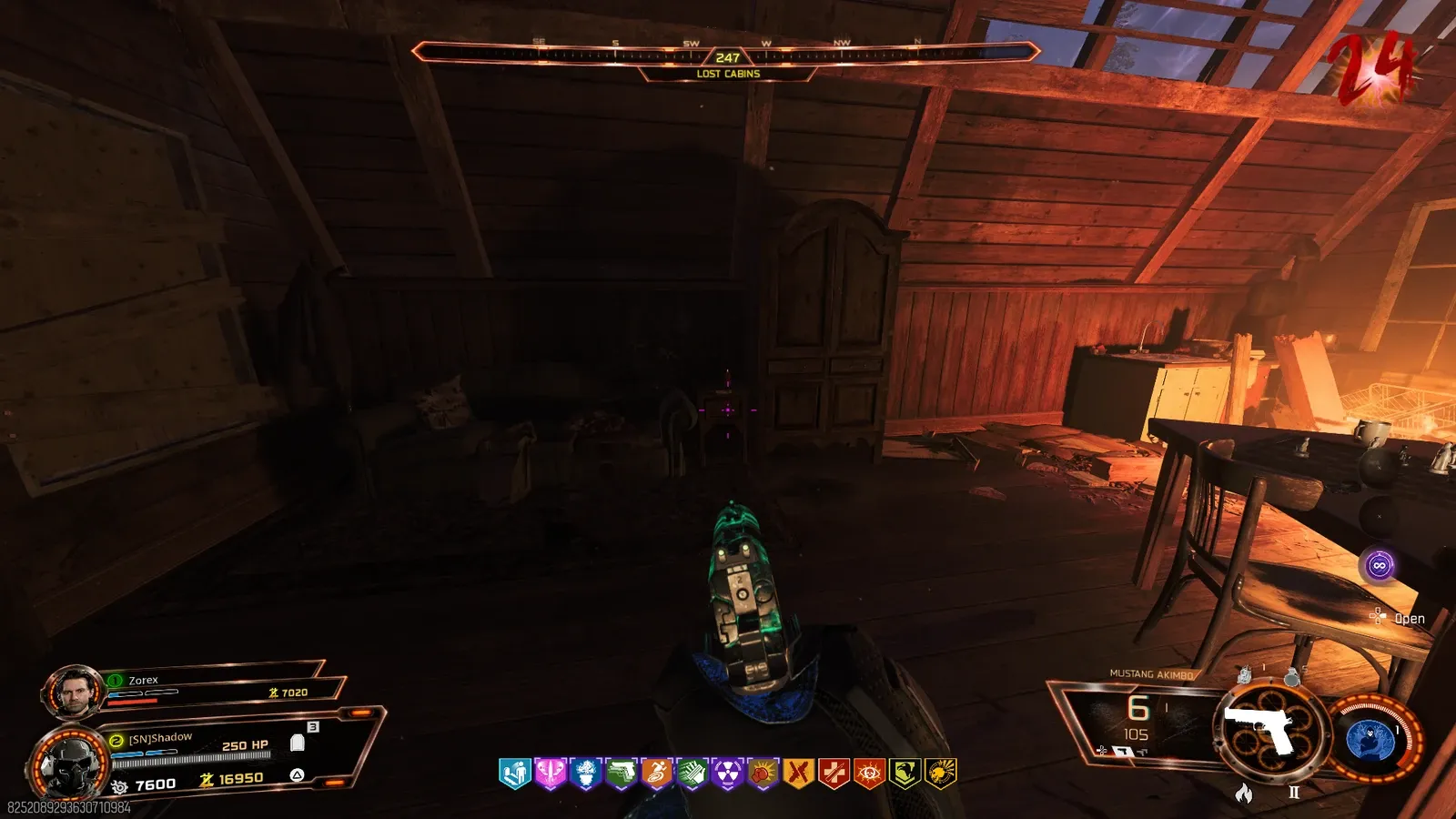 Lawyer's Pen candle location by the wardrobe in the Lost Cabins attic in BO7 Zombies