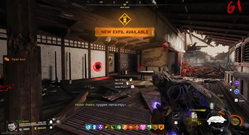 The Mannequin Turret relic portal in the War Room on Kowakujo, opened on the round 60 flip in BO7 Zombies