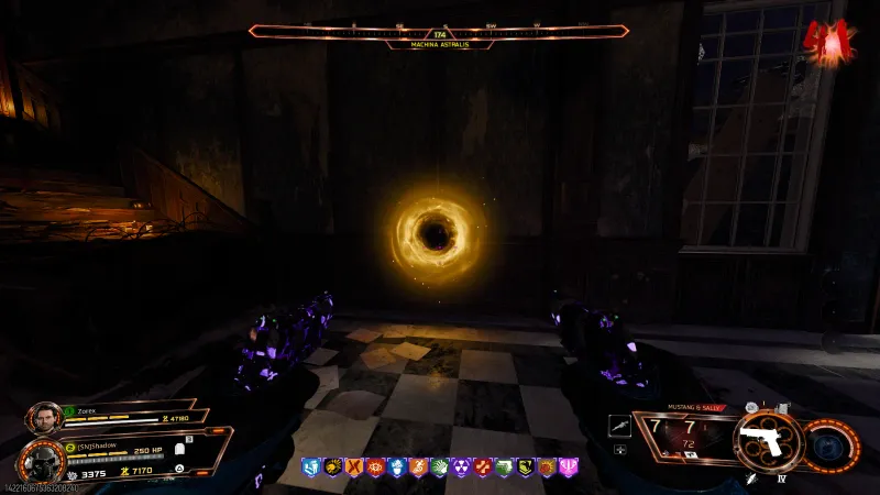 Matryoshka Doll relic trial portal spawned at Machina Astralis on Astra Malorum in BO7 Cursed mode