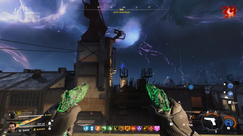 Mr Peeks on the gantry tower platform at Zarya Cosmodrome on Ashes of the Damned