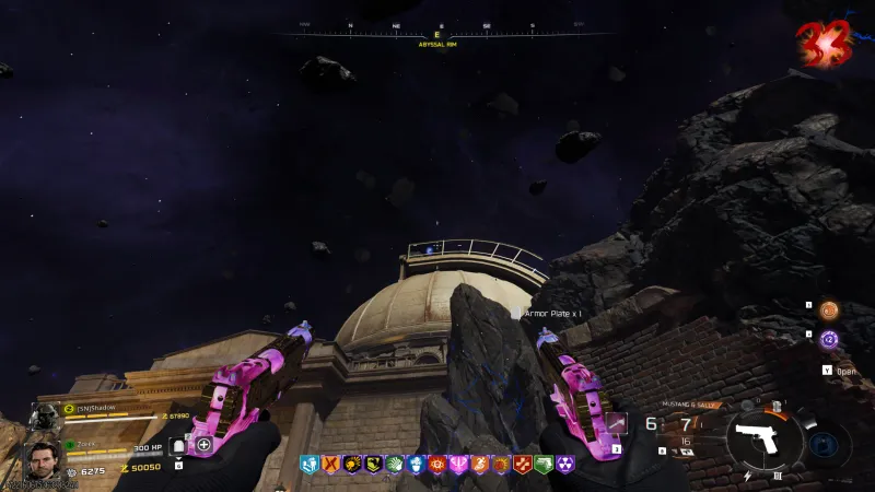 Mr Peeks on the railing on top of the observatory dome on Astra Malorum in BO7 Cursed Mode
