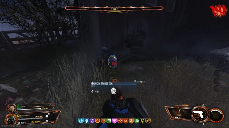 Lucky Bronze Egg drop from Mr Peeks at Vandorn Farm in BO7 Cursed Mode