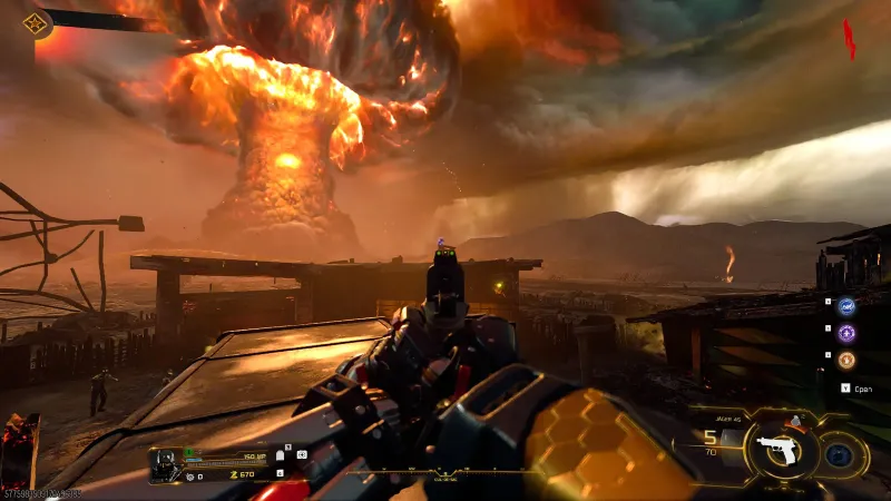 Mr Peeks on the cul-de-sac rooftop on present Nuketown in BO7 Paradox Junction