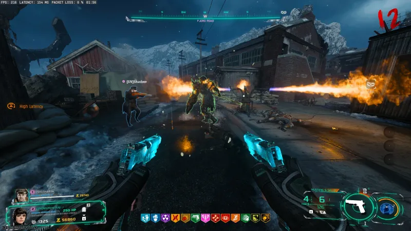 Necropincer being killed by the Flammenfalle fire trap on Fjord Road in BO7 Totenreich