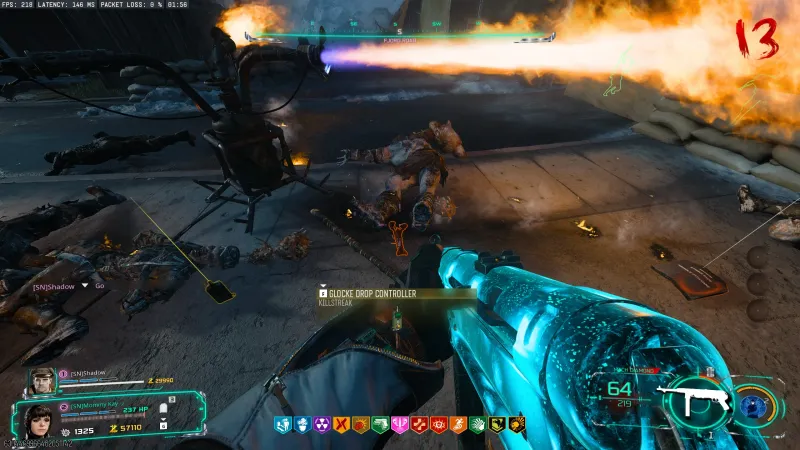 Necropincer killed by the Flammenfalle fire trap dropping the red lobster ingredient for the Dancing Arnie relic in BO7 Totenreich