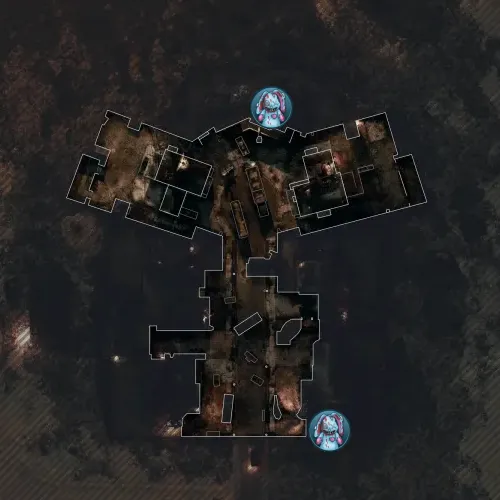 Paradox Junction destroyed Nuketown minimap with Mr Peeks spawn locations