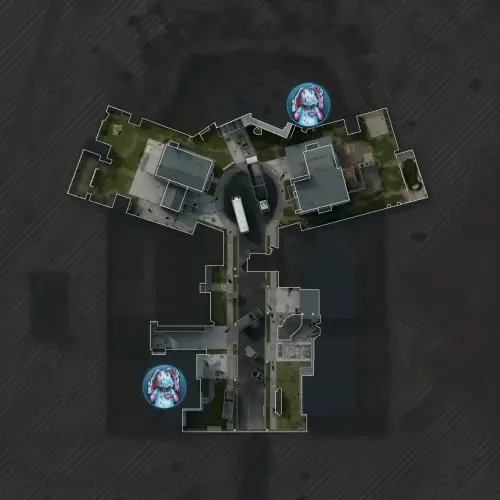 Paradox Junction past Nuketown minimap with Mr Peeks spawn locations