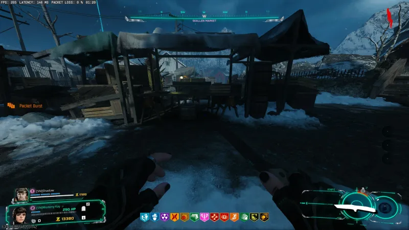 Cooking pot location under a table at Skallen Market in BO7 Totenreich for the Dancing Arnie relic