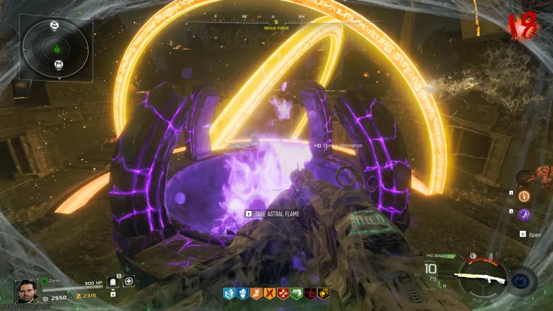 The Astral Flame carried in hand at the Nexus Forge on Rex Infernus