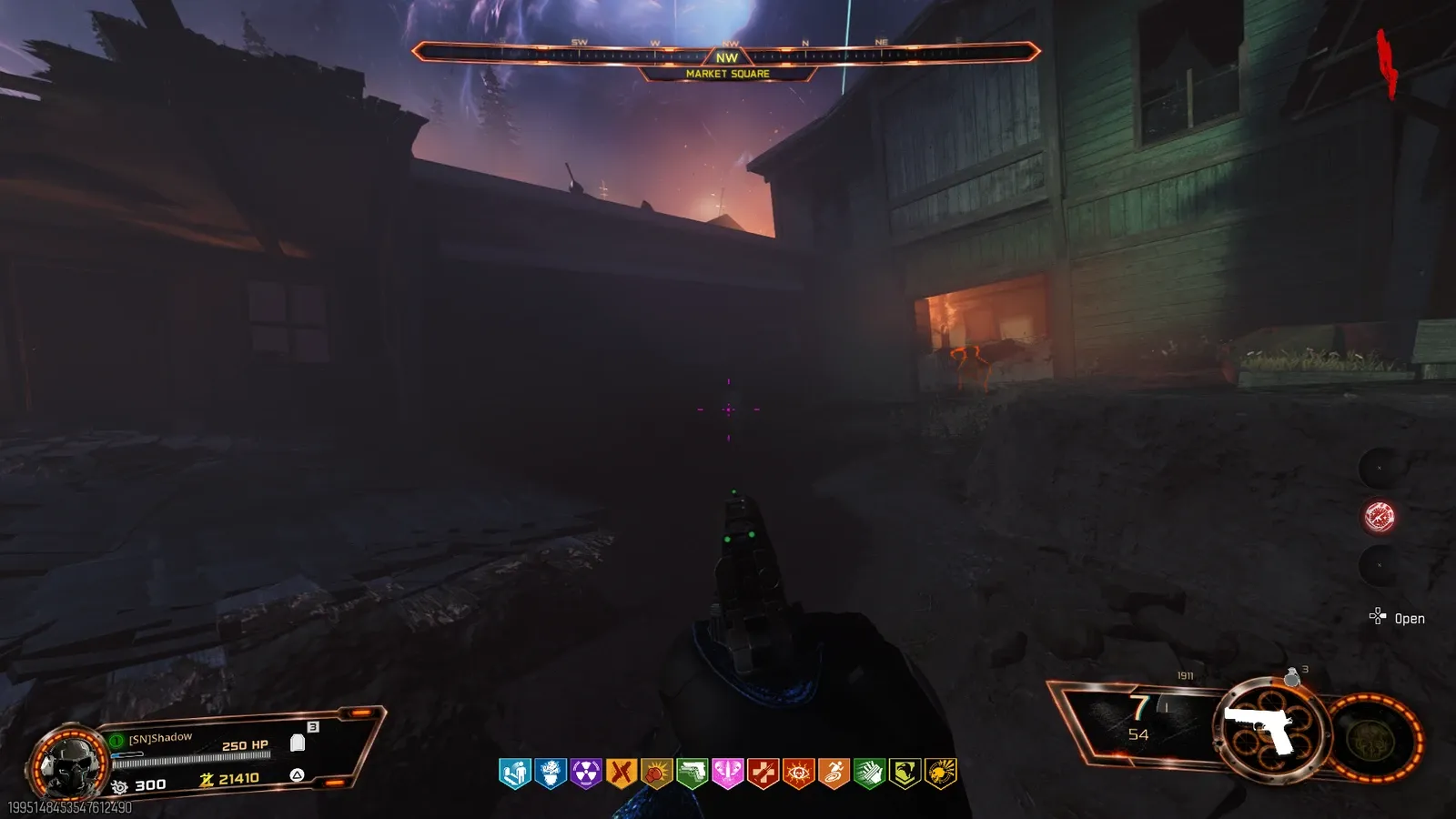 Chompy trash can location at Market Square on Ashes of the Damned in BO7
