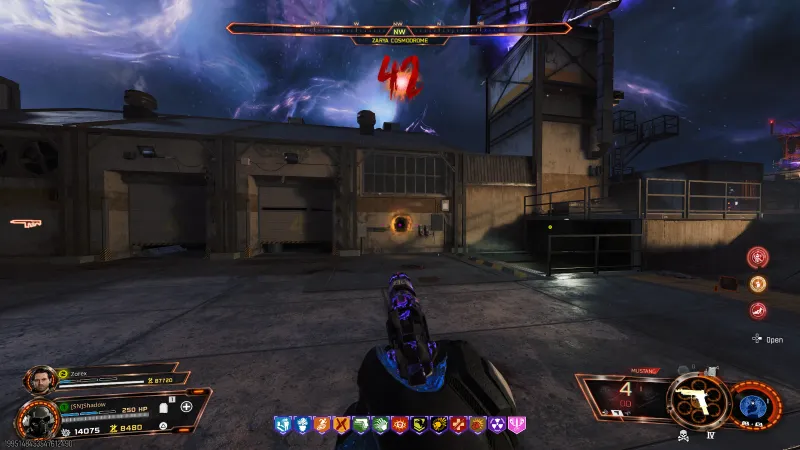 Orange Samantha's Drawing relic trial portal spawned at Zarya Cosmodrome on Ashes of the Damned in BO7