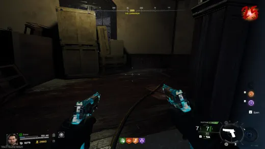 Grey pistol spawn area in the storage room at The Luminarium on Astra Malorum
