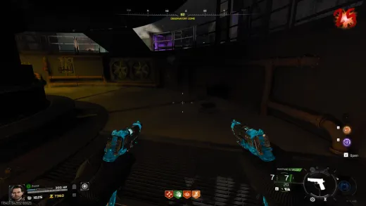 Grey pistol spawn area in the machine room at the Observatory Dome on Astra Malorum