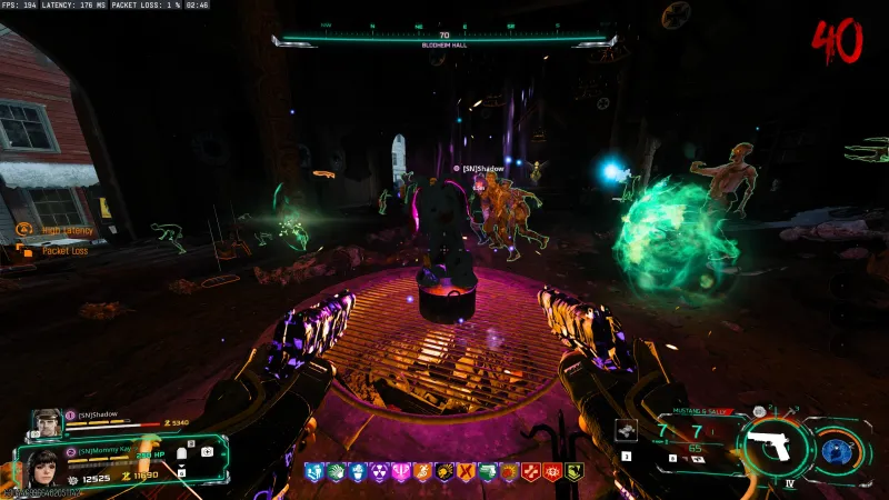 Soul feeding step at round 40 with zombies around the cooking pot in Blodheim Hall for the Dancing Arnie relic in BO7 Totenreich