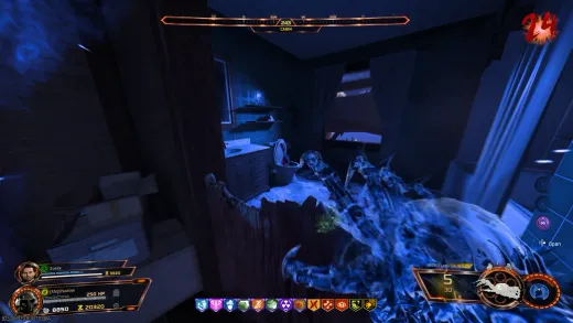 Mr Peeks marker in a cabin near Blackwater Lake seen through the Aether Shroud on Ashes of the Damned in BO7