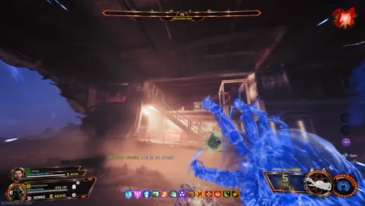 Mr Peeks marker under the Terminus boat seen through the Aether Shroud on Ashes of the Damned in BO7