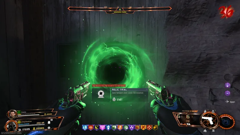 Green Teddy Bear relic trial portal on Ashes of the Damned in BO7 Cursed Mode