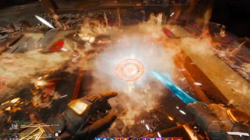 The four Valkyrie Helmet shard pieces flashing back together into the bowl after a molotov hits the kitchen fireplace on Kowakujo